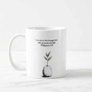 De Café Caneca Cristã com Versículo Bíblico Filipenses 4:1