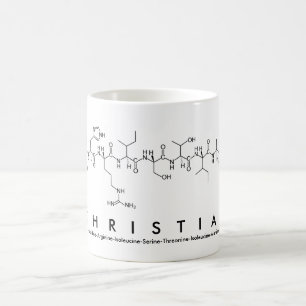 De Café Caneca cristã do nome do peptide