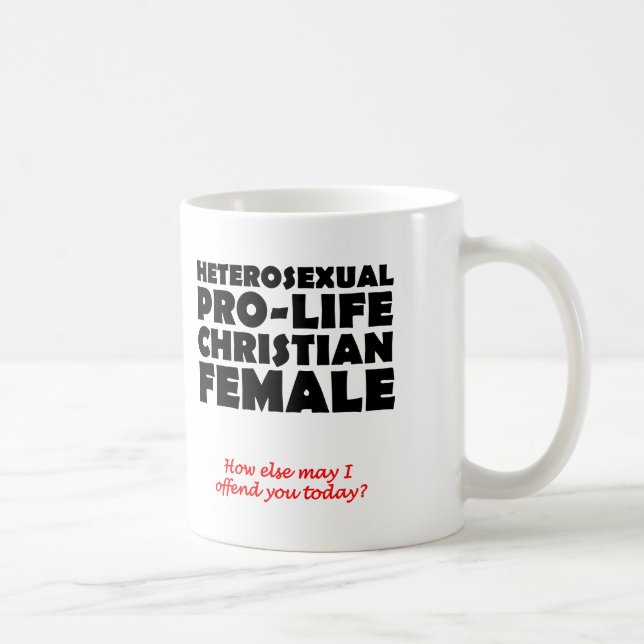 De Café Caneca Cristã Feminina Prolife Humor Ofensivo (Direita)