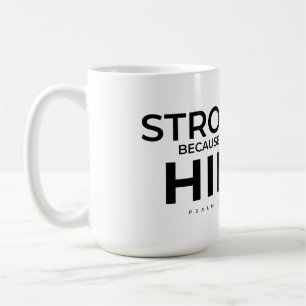 De Café Caneca Cristã Salmo 28:7 Forte Nele