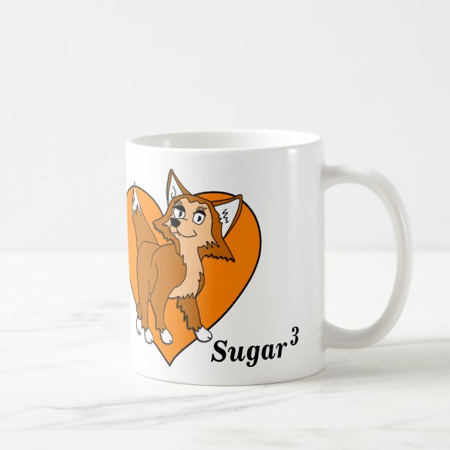 De Café Caneca cubada açúcar (Direita)