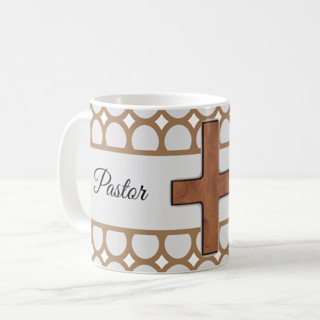 De Café Caneca customizável da apreciação do pastor (Frente Esquerda)