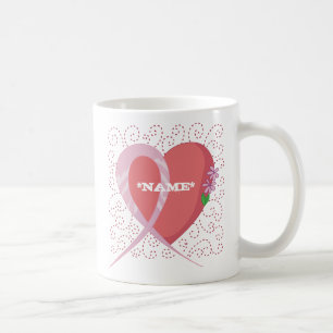 De Café Caneca customizável do coração do cancro da mam