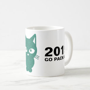 De Café Caneca customizável do gato dos empacotador