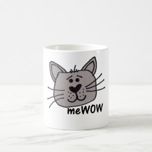 De Café Caneca customizável do MeWOW do gato