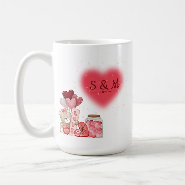De Café Caneca Cute do Dia dos Namorados (Esquerda)