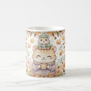 De Café Caneca Cute Fall Mice Pumpkin Spice