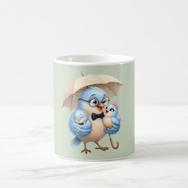 De Café Caneca Cute Pai Pássaro Para o Papai (Centro)