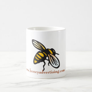 De Café Caneca da abelha da propaganda do mel