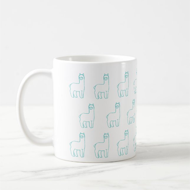 De Café Caneca da alpaca da cerceta (Esquerda)