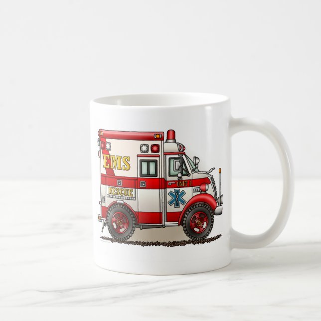 De Café Caneca da ambulância do caminhão da caixa (Direita)