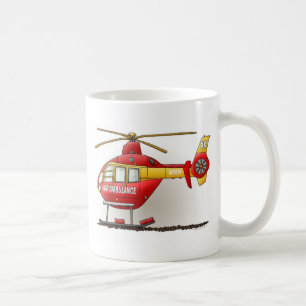 De Café Caneca da ambulância do helicóptero