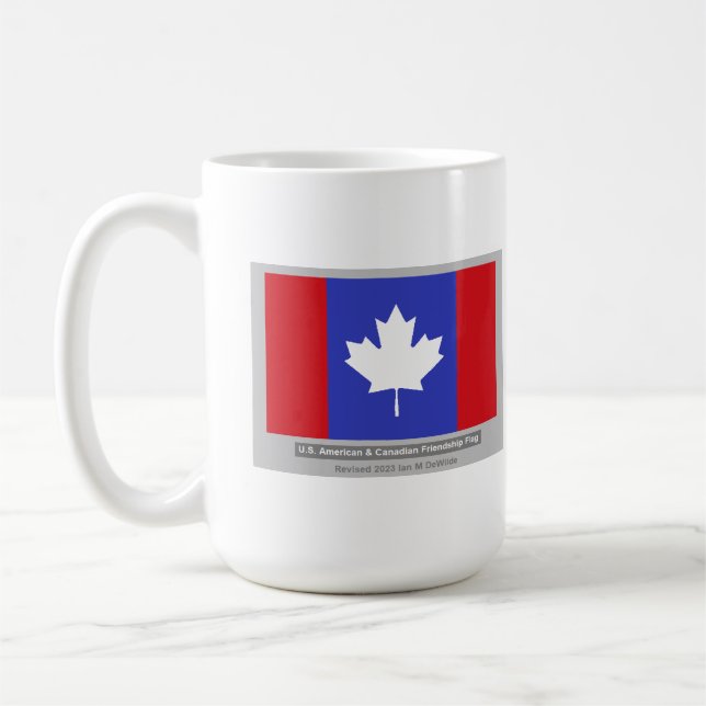 De Café Caneca da Amizade EUA Americano e Canadense (Esquerda)