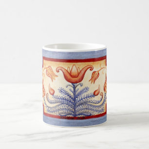 De Café Caneca da arte das tulipas