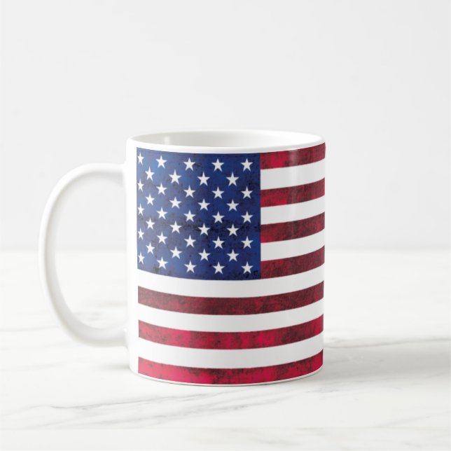 De Café Caneca da bandeira americana (Esquerda)