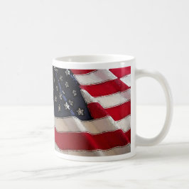 De Café Caneca da bandeira americana dos deus abençoe