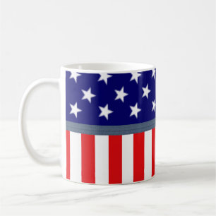 De Café Caneca da Bandeira Americana dos EUA