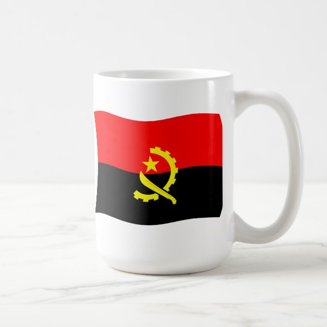 De Café Caneca da Bandeira da Angola (Direita)