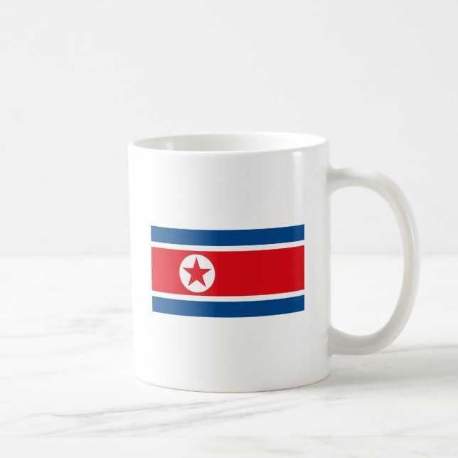De Café Caneca da bandeira da Coreia do Norte (Direita)