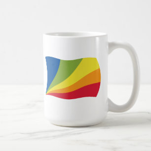 De Café Caneca da Bandeira da Lingua Franca Nova