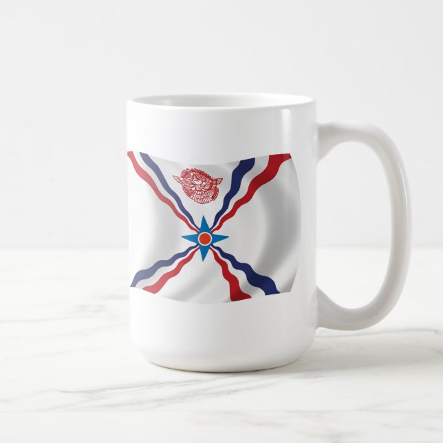 De Café Caneca da Bandeira da Nação Assíria (Direita)