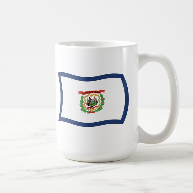 De Café Caneca da Bandeira da Virgínia Ocidental (Direita)