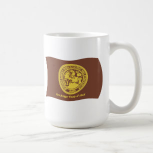 De Café Caneca da Bandeira das Tribos Shoshone Bannock