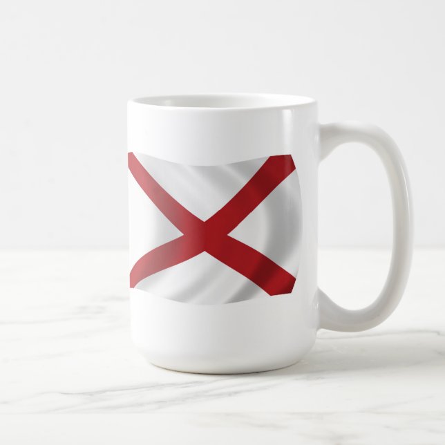 De Café Caneca da Bandeira do Alabama (Direita)