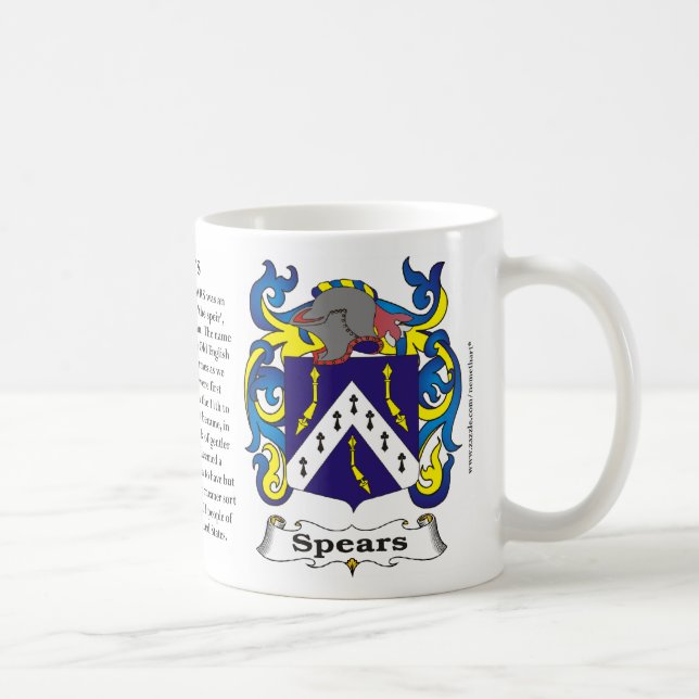 De Café Caneca da brasão da família das lanças (Direita)