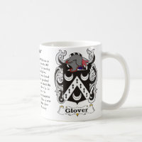 Caneca da brasão da família do Glover