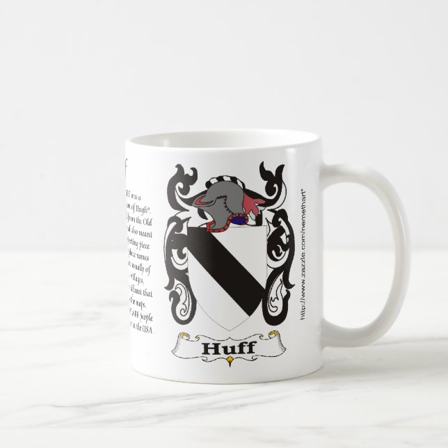 De Café Caneca da brasão da família do Huff (Direita)