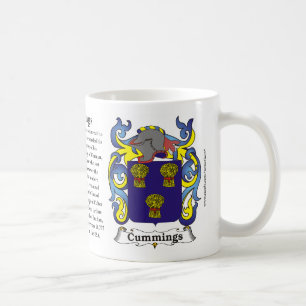 De Café Caneca da brasão da família dos Cummings