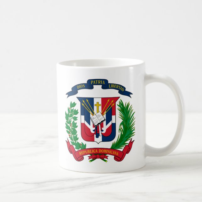 De Café Caneca da brasão da República Dominicana (Direita)