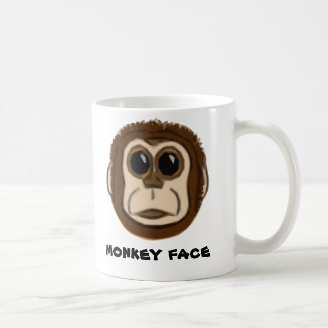 De Café Caneca da cara do macaco (Direita)