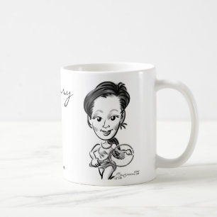 De Café Caneca da caricatura da cereja