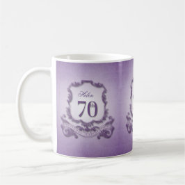 De Café Caneca da celebração do aniversário do 70 do