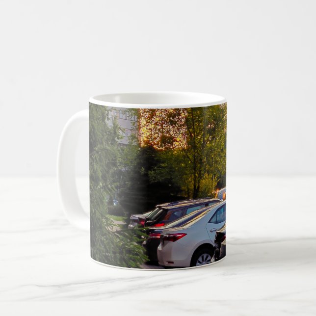 De Café Caneca da Cidade da Hora Dourada por Sotnichenko – (Frente Esquerda)