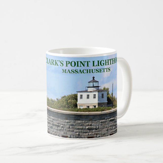 De Café Caneca da Clark's Point Lighthouse, Massachusetts (Frente Esquerda)