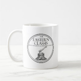 De Café Caneca da Classe Oriental E & R, Logotipo com escr