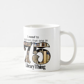 De Café caneca da coisa da biblioteca 75ers