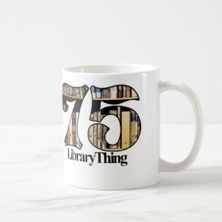 De Café caneca da coisa da biblioteca 75ers - nenhum texto