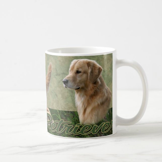 De Café Caneca da colagem do golden retriever (Direita)