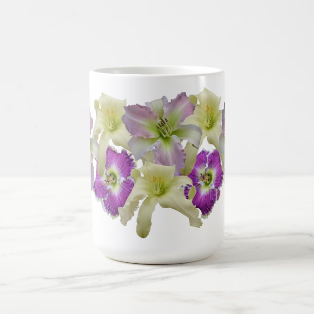 De Café Caneca da colagem do hemerocallis (Centro)