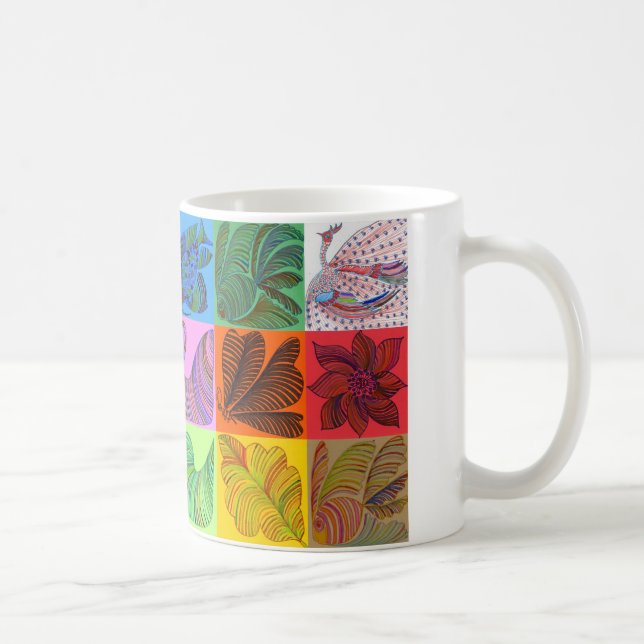 De Café Caneca da colagem pela margarida (Direita)