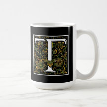 Caneca da cor do monograma T