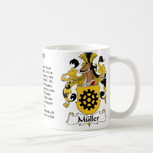 De Café Caneca da crista da família do Muller