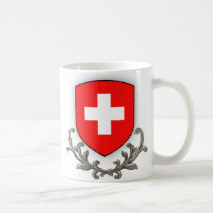 De Café Caneca da crista da suiça