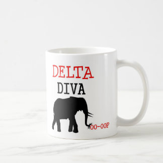 De Café caneca da diva do delta