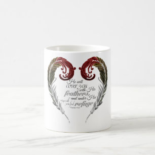 De Café Caneca da escritura do coração da pena