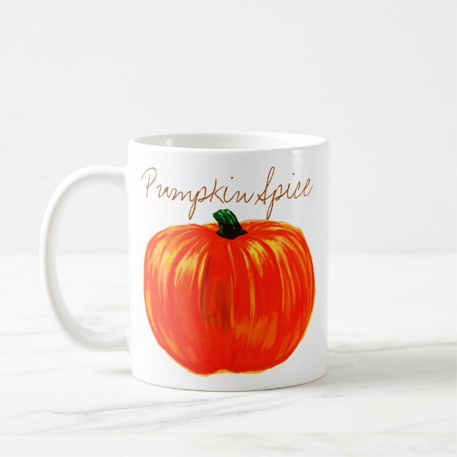 De Café Caneca da especiaria da abóbora (Esquerda)